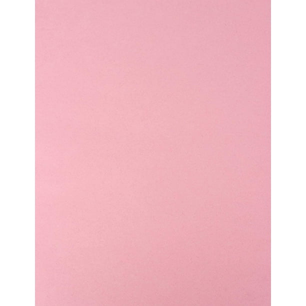 50 Colored Pink Sheet Card Stock Paper Vellum Bristol Cover, Copy Paper, Printer Paper, 67lb