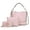 Pink, variant on MKF Collection Ultimate Vegan Leather Women's Hobo Bag, Classy Shoulder Handbag, Pouch & Wristlet Wallet 3 pcs by Mia K - Fuchsia