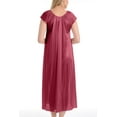 thumbnail image 6 of EZI Nightgowns for Women - Soft & Breathable Satin Night Gowns for Adult Women - Medium to Plus Size Womens Sleep Shirts - Long Mid-Length Nightgown, 6 of 9