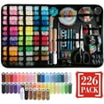 thumbnail image 2 of PENGXIANG 226Pcs Couture Aiguille Fil Kit Portable Main Couture Fournitures Kit Professionnel de Base Couture Réparation Kit Grand Adulte Couture Ensemble avec 43 XL Bobines Aiguilles Ciseaux pour Voyage à Domicile, 2 of 9