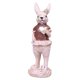 thumbnail image 3 of Miniaturas para decoración Figura de conejo de Pascua Arte de resina Artículo de casa de muñecas de conejo Corazón de plata, 3 of 9