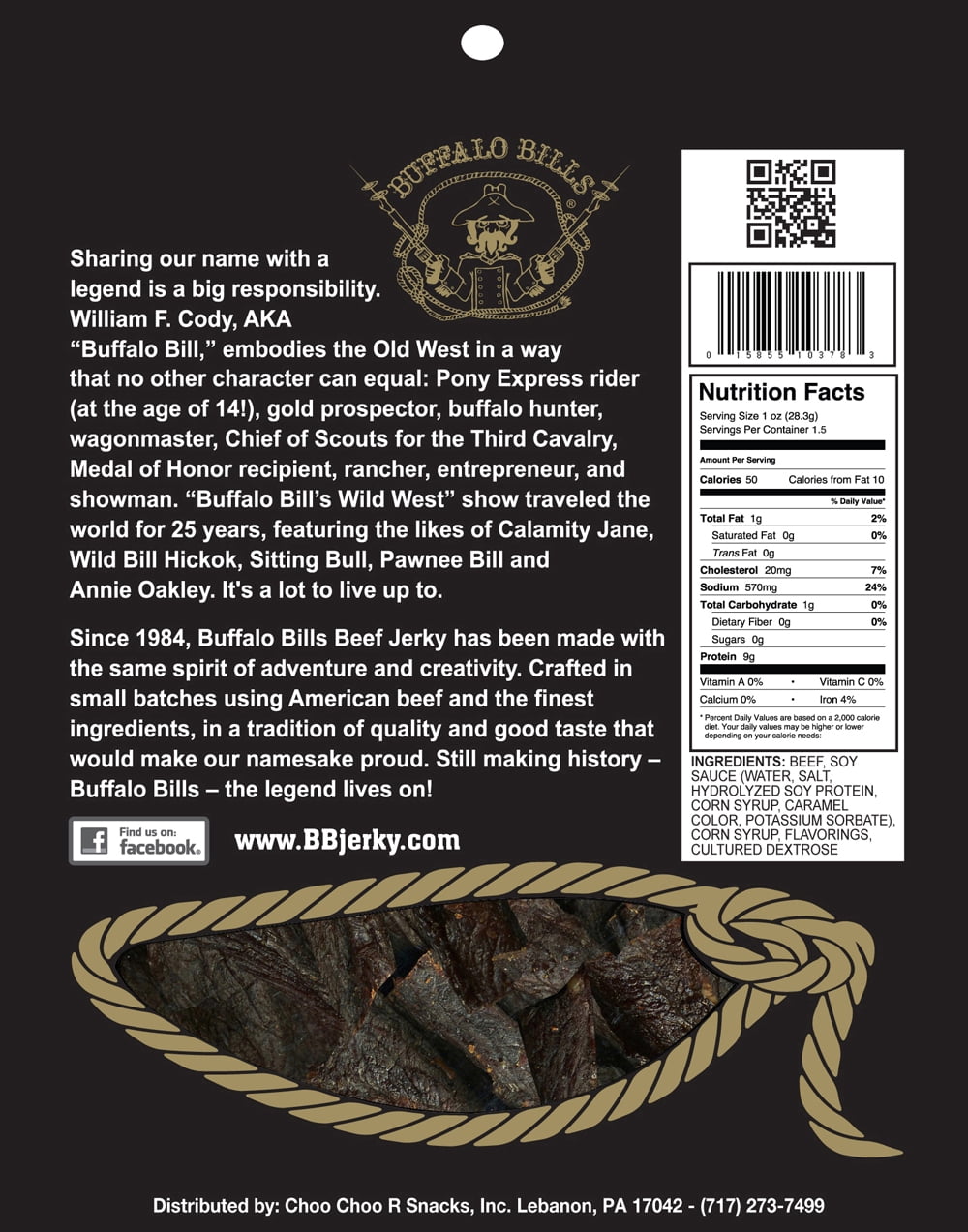 Buffalo Bills 1.5oz Premium Hickory Beef Jerky Packs (ten 1.5oz beef jerky packs)