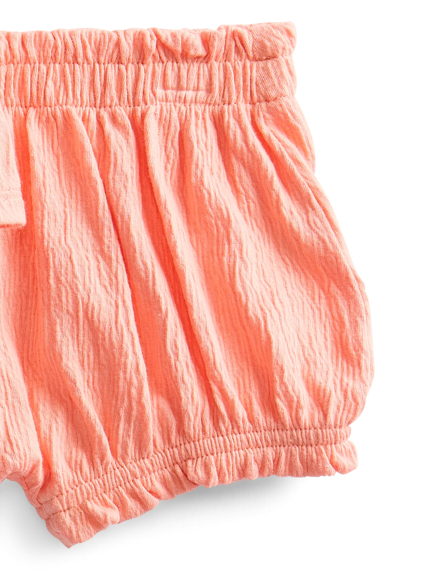 Wonder Nation Baby Girls' Long Sleeve Top and Bloomers Set, 2-Piece, Sizes 0/3M-24M