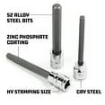 thumbnail image 3 of Powerbuilt 4 Pc. 3/8-Inch Drive Metric Long Reach Hex Bit Socket Set - 647060, 3 of 5