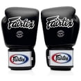 thumbnail image 3 of Guantes de boxeo Fairtex BGV1 para entrenamiento de muay thai, 12 oz, negros, 3 of 4