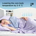 thumbnail image 6 of MOOFUN Summer Cooling blanket- for hot sleepers and sweaty sleepers, cool summer blanket for couch, cold cool thin soft lightweight breathable machine washable cool blanket- Purple, 60 x 80 inches, 6 of 8