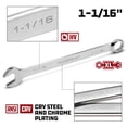 thumbnail image 2 of Powerbuilt 1-1/16 Inch Fully Polished Long Pattern SAE Combination Wrench - 640481, 2 of 6