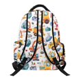 thumbnail image 2 of HUIACONG Construction Truck Print Kids School Backpack for Boys Age 5-14 Multi Pocket Adjustable Cushioned Straps Water Resistant Lightweight Durable Backpack for School Camping Day Trip, 2 of 7