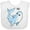 AA-White, variant on Inktastic Hi Cute Shark Boys or Girls Baby Bib
