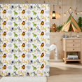 thumbnail image 2 of Erosebridal Lion Shower Curtain 72Wx84L for Boys Girls, Safari Animals Waterproof Bathroom Shower Curtain, 2 of 5