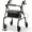 Gray, variant on Naipo Lightweight Rollator Walker for Seniors, All Terrain Rolling Walkers with Backrest and Seat, Height Adjustment for 5.1-6.1ft, Max Load 300 lbs, Purple