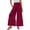 Wine #37, variant on Dresfit Womens Wide Leg Pants Palazzo Linen Business Slacks 2026 Summer Lounge Elastic Pant Loose Lightweight Boho Trousers with Pockets Army Green L
