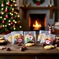 thumbnail image 4 of Gallickan Christmas Candy Bags, Adhesive Snack Packaging, Holiday Gift Bags for Sweets, Treat Bags for Nougat and Biscuits, Party Favor Containers for Snacks, Clear, 4 of 6