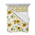 thumbnail image 7 of Sunflower Twin Size Down Alternative Comforter, Lightweight Comforter Quilt Bedding Set with Pillow Shams Farmhouse Flowers Summer Botanical All Seasons Bed Comforter Duvet Insert 68"x86", 7 of 7