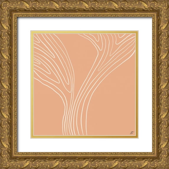 Lee, Judson 15x15 Gold Ornate Wood Framed with Double Matting Museum Art Print Titled - Tree Up III