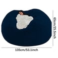 thumbnail image 3 of TUOBARR 1Pc Chair Cover Large Circular Softfluffy Comfortable Velvet Sofa Cover For Living Room Bedroom Office Home Decoration Onlycover No Filler 135Cmx65Cm, 3 of 5