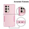 thumbnail image 5 of for Galaxy S24,S24 Plus,S24 Ultra Case,Njjex Heavy Duty Shockproof Dual Layer Rugged Full-Body Protective Phone Cover,2 in 1 Silicone Rubber Phone Case for Samsung Galaxy S24 Ultra- Pink 2024, 5 of 6