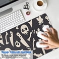 thumbnail image 4 of Long Mouse Pads for Desk,Spooky Halloween Icons Pattern Desk Mats on Top Of Desks, Desk Mouse Pad Extra Large with 3mm Non-Slip Base and Stitched Edge for Gaming,Office,Work,Home 31.5x15.7in, 4 of 5