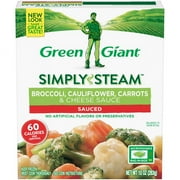 Green Giant® Simply Steam Broccoli, Cauliflower, Carrots & Cheese Sauce 10 oz. Box