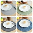 thumbnail image 2 of Braided Placemats Round Braided Placemats Table Placemats Non-Slip Table Mats Set of 4 for Dining Kitchen Table 14 inch, 2 of 8