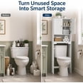 thumbnail image 3 of Multi-Tier Over Toilet Storage Bathroom Organizer Durable Material Space Saver, 3 of 3