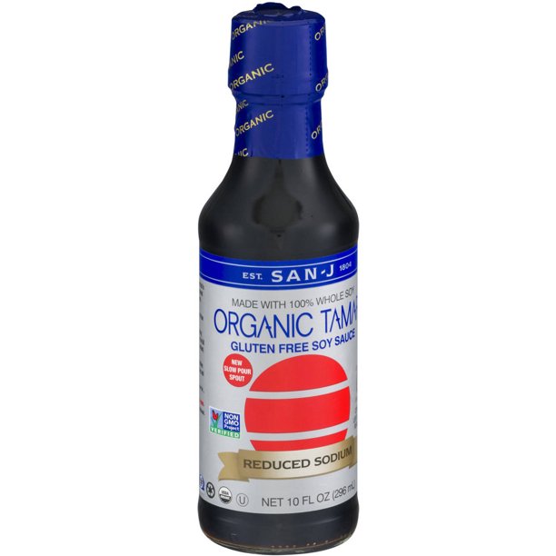 San J Organic Tamari Gluten Free Soy Sauce 10 Fl Oz Pack Of 6 Walmart Com Walmart Com