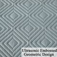 thumbnail image 6 of PERFEMET Ultrasonic King Size Bedspreads for Men Women Boho Geometric Embossed Reversible Quilt Coverlet Set for King Bed 100% Brushed Microfiber Bed Quilt Set-All Seasons (Light Gray, King), 6 of 9
