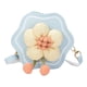 thumbnail image 3 of Bolso bandolera de piel sintética con diseño de flores, ideal como regalo para mujeres y niñas. Azul, 3 of 9