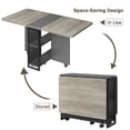 thumbnail image 4 of Emorefun Rectangle 2 Storage Racks Dining Table, 4 of 7