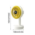 thumbnail image 2 of Twfbrm Portable Desktop Electric Fan, USB Rechargeable Mini Table Fan, 360°Rotation Ultra Quiet Personal Desk Fan for Home Office Bedroom Dorm Stroller Camping, 2 of 6