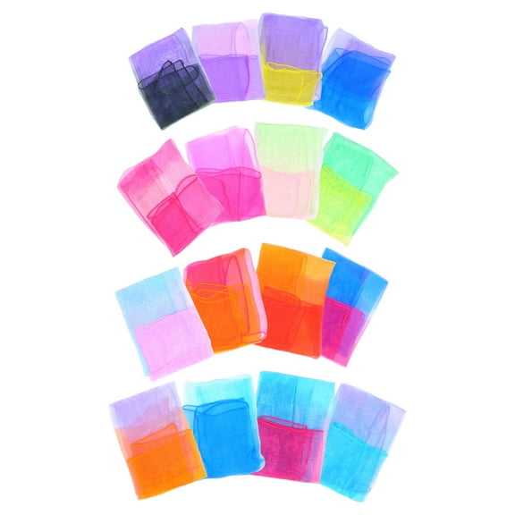 GOOHOCHY Children Scarf Foldable 30Pcs Gradient
