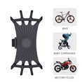 thumbnail image 1 of Nonmagnetic 360 Rotate Mobile for Car Holder Phone Stand Steady Fixed Bracket Silica Gel Motorcycle Suporte Nonmagnetic GPSBlack Rotatable He Qiyong unisex, 1 of 1