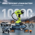 thumbnail image 4 of AstroAI Cordless Tire Inflator Portable Air Compressor Electric Pump, 160PSI Handheld Air Pump with 20V Rechargeable Battery Auto Shutoff, Digital Pressure Gauge for Cars Tires, for Gift, Green, 4 of 14