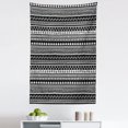 thumbnail image 1 of Aztec Tapestry, Monochrome Geometrical Tribal Motifs Sun and Triangles Illustration, Fabric Wall Hanging Decor for Bedroom Living Room Dorm, 5 Sizes, Charcoal Grey and White, by Ambesonne, 1 of 1