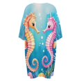 thumbnail image 5 of Seahorse Sea Bottom Sleepshirts For Sleeping Travels Loose Sleepdress Pajama Dress Soft Nightdress Sleepwear, 5 of 7