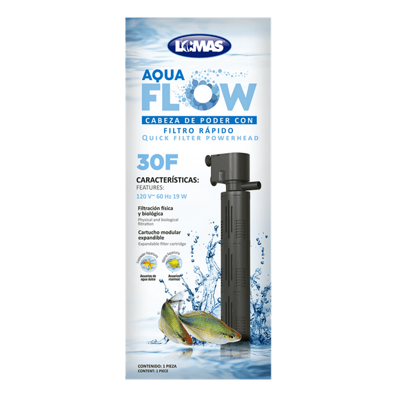 LOMAS filtro rápido cabeza poder AquaFlow 30F para 300-500lt Lomas AquaFlow 30F
