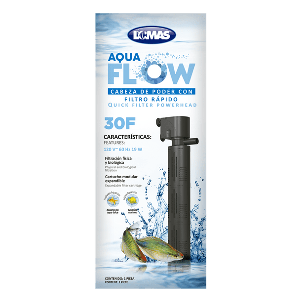 LOMAS filtro rápido cabeza poder AquaFlow 30F para 300-500lt Lomas AquaFlow 30F