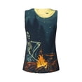 thumbnail image 5 of Lsque Moonlit Skeleton Campfire Printed Workout Tank Tops for Women, Athletic Sports Tank Tops, Compression Sleeveless Dry Fit Shirts,Sleeveless Yoga Shirt-X-Large, 5 of 9