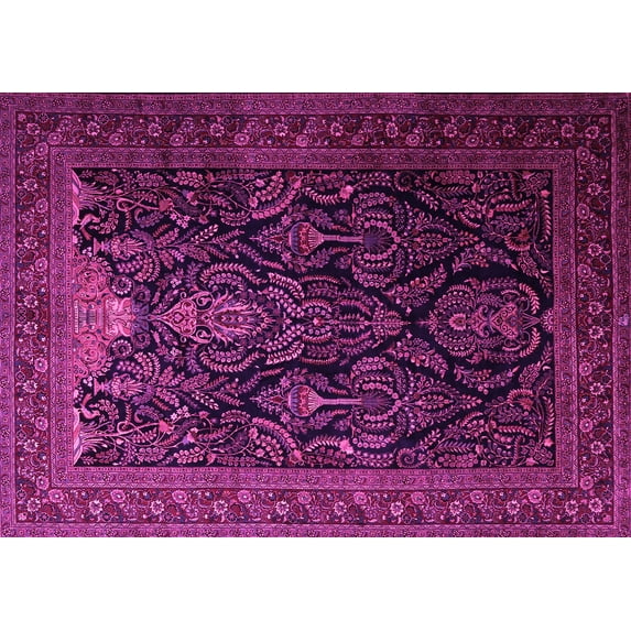 Ahgly Company Indoor Rectangle Persian Pink Traditional Area Rugs, 5' x 8'