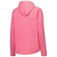 thumbnail image 4 of Women's League Collegiate Wear Pink Nebraska Huskers Slub Long Sleeve V-Neck Hoodie T-Shirt, 4 of 4