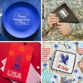 thumbnail image 5 of 2Pcs Happy Independence Day Self-Adhesive Silk Screen Printing Stencil Independence Day Theme Silk Screen, 5 of 9