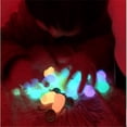 thumbnail image 2 of JilgTeok 1 Packs Glow in The Dark Rocks Pebbles for Outdoor Decor, Garden Pathway Stones, Fish Tank & Walkway Luminous Decorative Stones, Long Lasting Glow Stones for Nighttime Landscaping, 2 of 5
