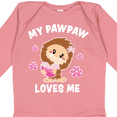 thumbnail image 4 of Inktastic My Pawpaw Loves Me with Bigfoot Girls Long Sleeve Baby Bodysuit, 4 of 5