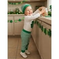 thumbnail image 6 of My First St Patricks Day Baby Boy Girl Outfits Mama‘s Luck Charm Letter Shamrock Embroidery Long Sleeve Romper Stripe Pants and Hat 3Pcs Casual Spring Clothes Set, 6 of 10
