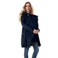 thumbnail image 2 of Womens Maternity Puffer Jacket Winter Long Hooded Parka With Pockets Warm Coat, 2 of 9