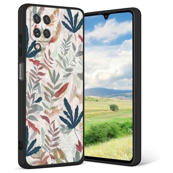 Leaves-189 Phone Case, Degined for Samsung Galaxy A42 Case Men Women, Flexible Silicone Shockproof Case for Samsung Galaxy A42