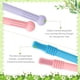 thumbnail image 3 of Paquete de 3 tubos de dentición para bebés, anillo de dentición de silicona para bebés, tubo de dentición de cigüeña hueca, juguete sensorial suave para masticar, juguete para molares con 1 cepillo, 3 of 5