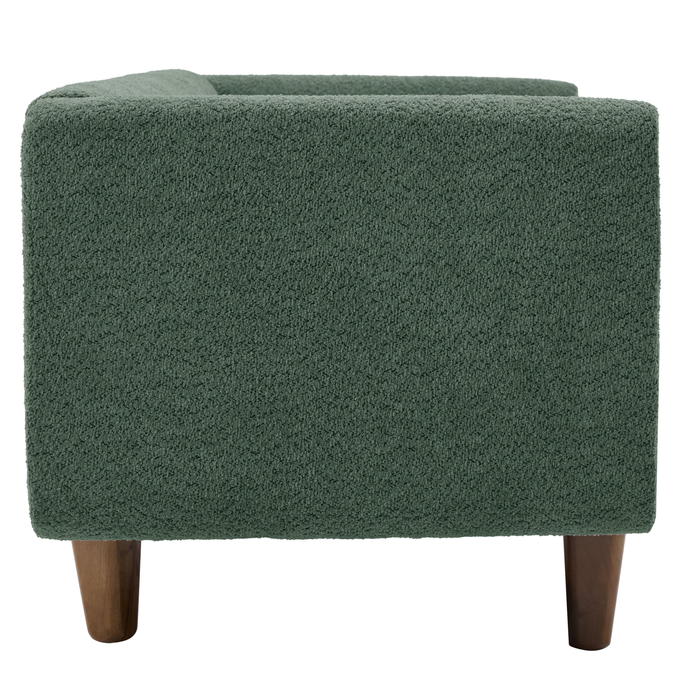 Christopher Knight Home 78.7" Modern Sofa with Rubberwood Legs and Stylish Armrests, 3 Seats, Green