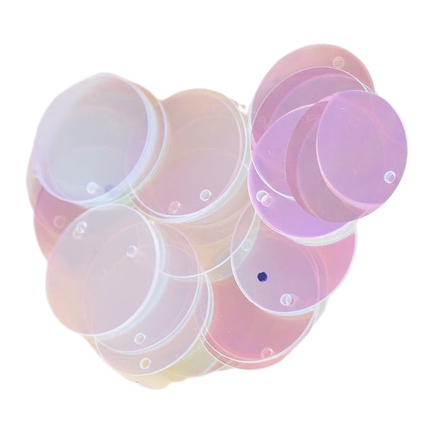 Lentejuelas sueltas redondas planas de 85 x 2 mm, accesorios para el cabello DIY, horquillas decorativas Blanco