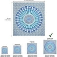 thumbnail image 2 of Gojian Turquoise Blue Tapestry- Best Mandala Wall Hanging- Bedding Tapestry For Bedroom Aesthetic, 2 of 6